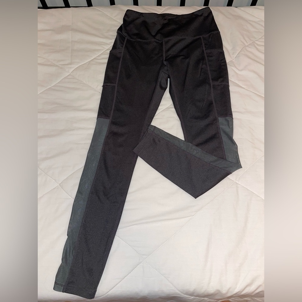 Reebok leggings. Dark gray, size medium